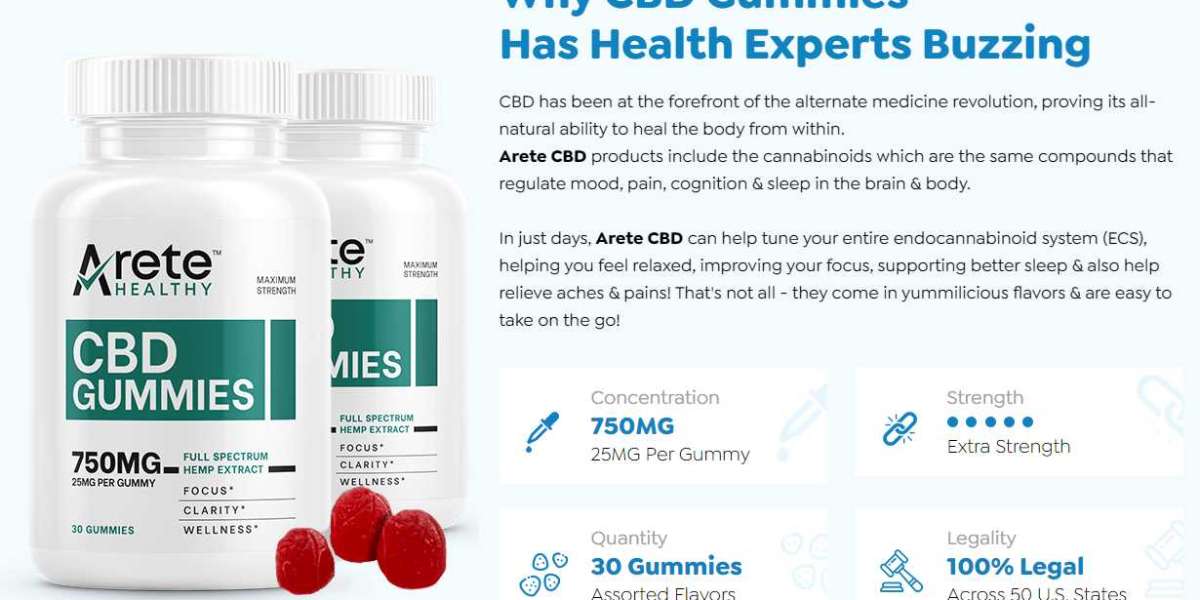 Arete Healthy CBD Gummies: 100 percent Safe Strong  Supplement