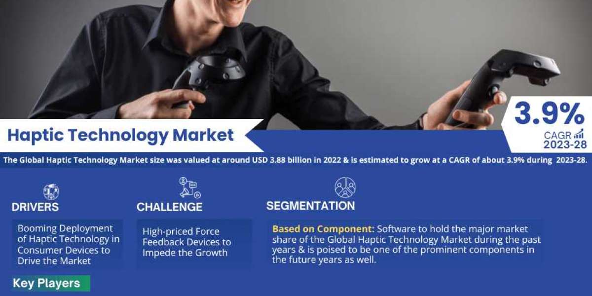 Global Haptic Technology Market Forecast: Revenue Trends and Growth Projections for period from 2023 to 2028.