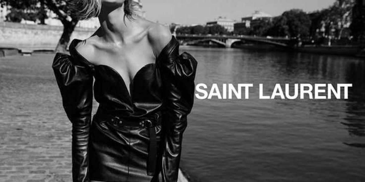 guests chatted Saint Laurent Bags over canapes and spritzes in