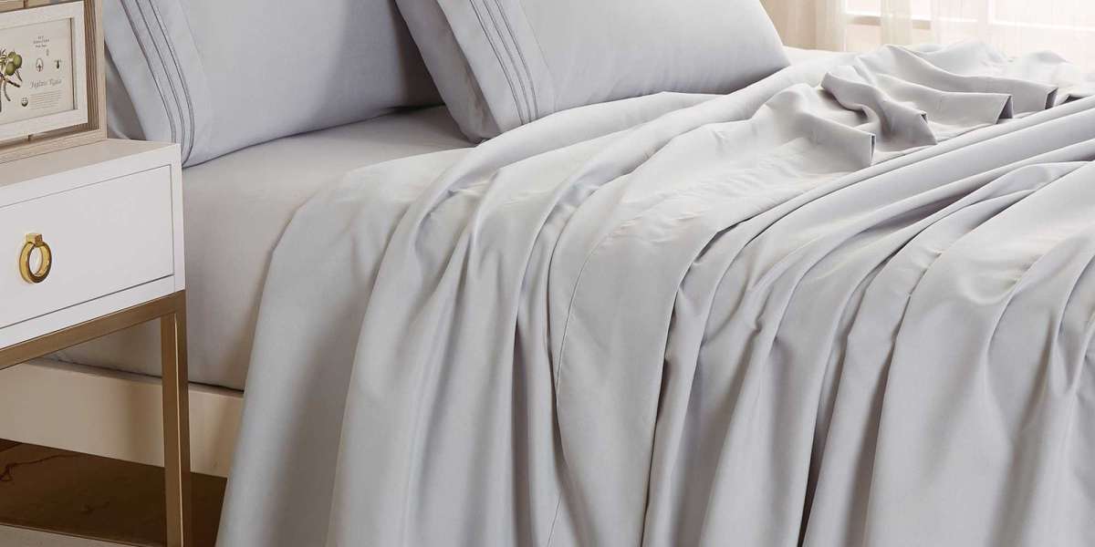 Textilia™ Queen Size 4-Piece Gray Bed Sheet Set: Soft, Stylish, and Comfortable