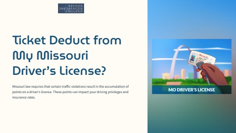 Ticket Deduct from My Missouri Driver’s License_