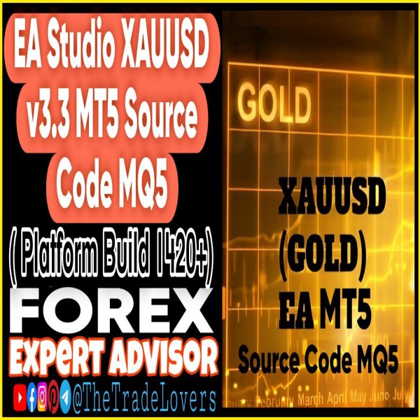 EA Studio XAUUSD v3.3 MQ5 Source Code (Works on Build 4468+) | Forex Robot | MT4 Expert Advisor - The Trade Lovers